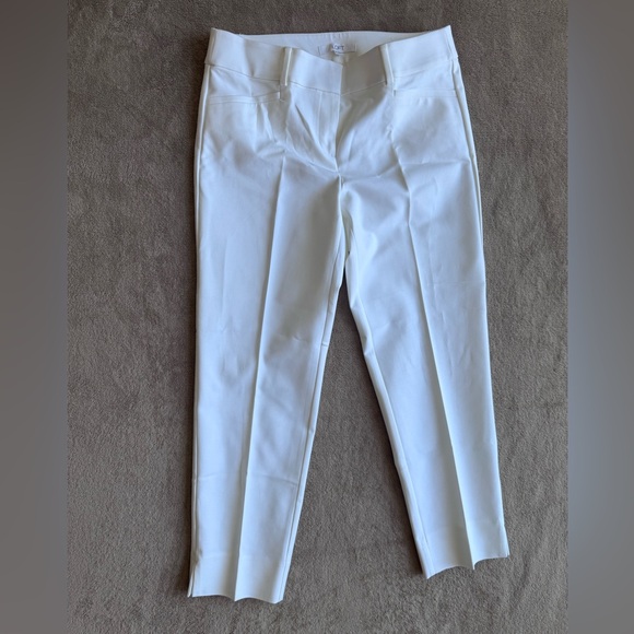 LOFT Crisp White Ankle Pants - Picture 1 of 3
